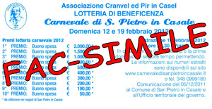 Lotteria del Carnevale di San Pietro in Casale 2010